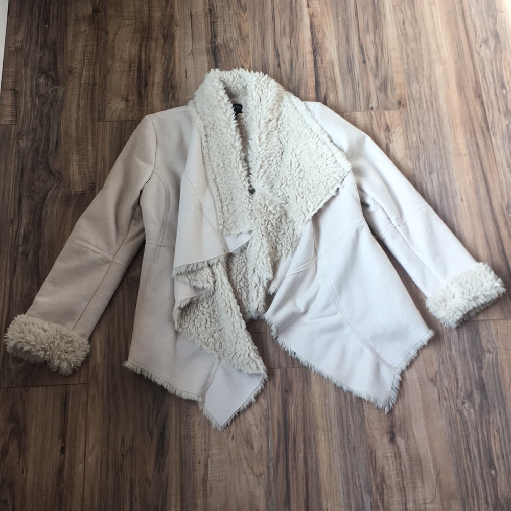 Faux Fur Suede Coat